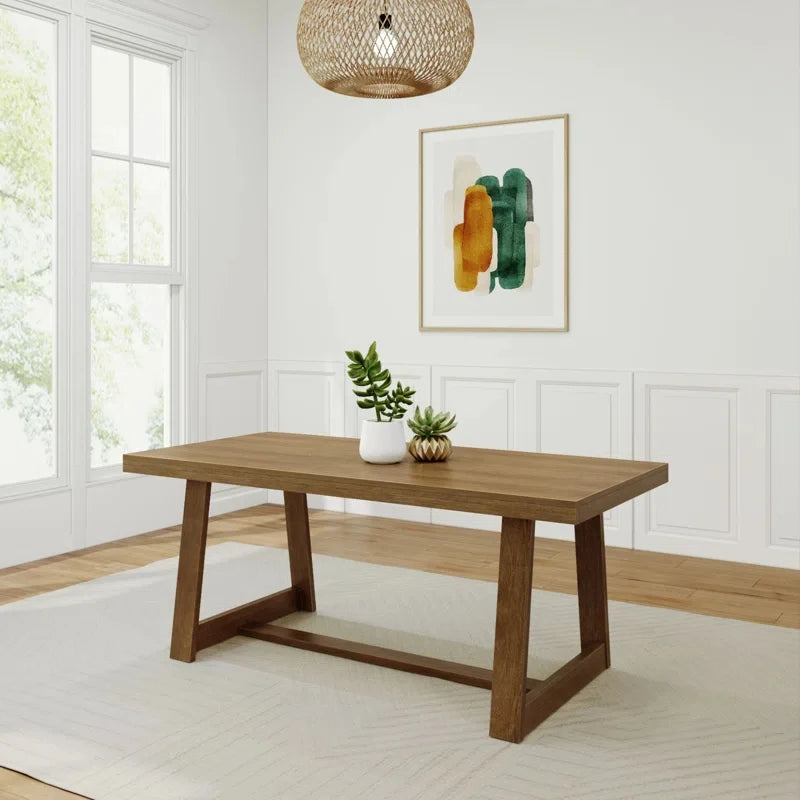 Linzy Pine Solid Wood Dining Table 1