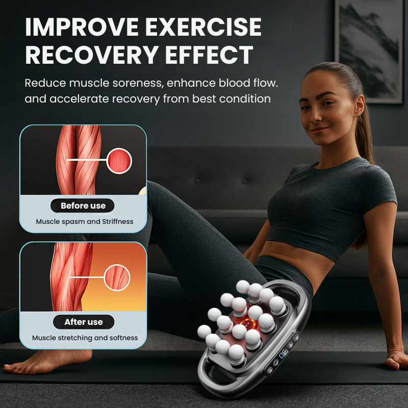 TheraWave Pro™ — 16-Head Deep Tissue Massage Gun