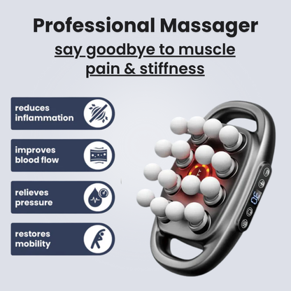 TheraWave Pro™ — 16-Head Deep Tissue Massage Gun