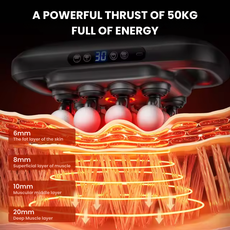 TheraWave Pro™ — 16-Head Deep Tissue Massage Gun