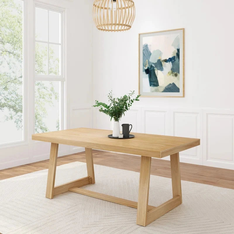 Linzy Pine Solid Wood Dining Table 1