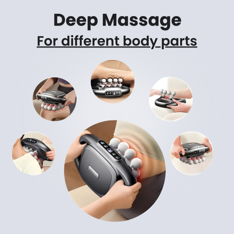 TheraWave Pro™ — 16-Head Deep Tissue Massage Gun
