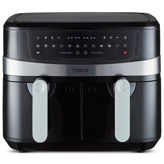 Tower T17088 Vortx 9L Dual Basket Air Fryer . Tower. Black. Fryers